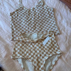 Arq cropped tank and underwear set